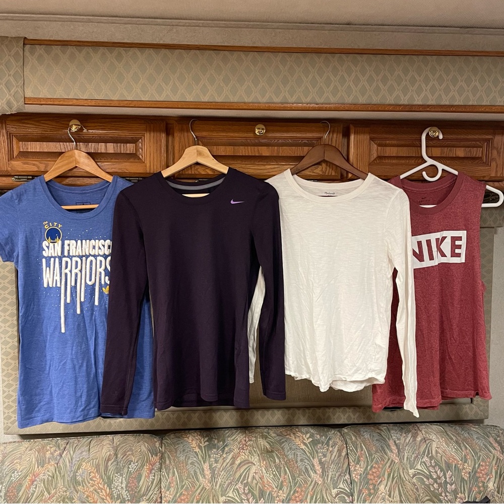 [Sports Top Bundle] Nike Dry-fit + Madewell + Adidas XS/S Fast Dry Airy Tops